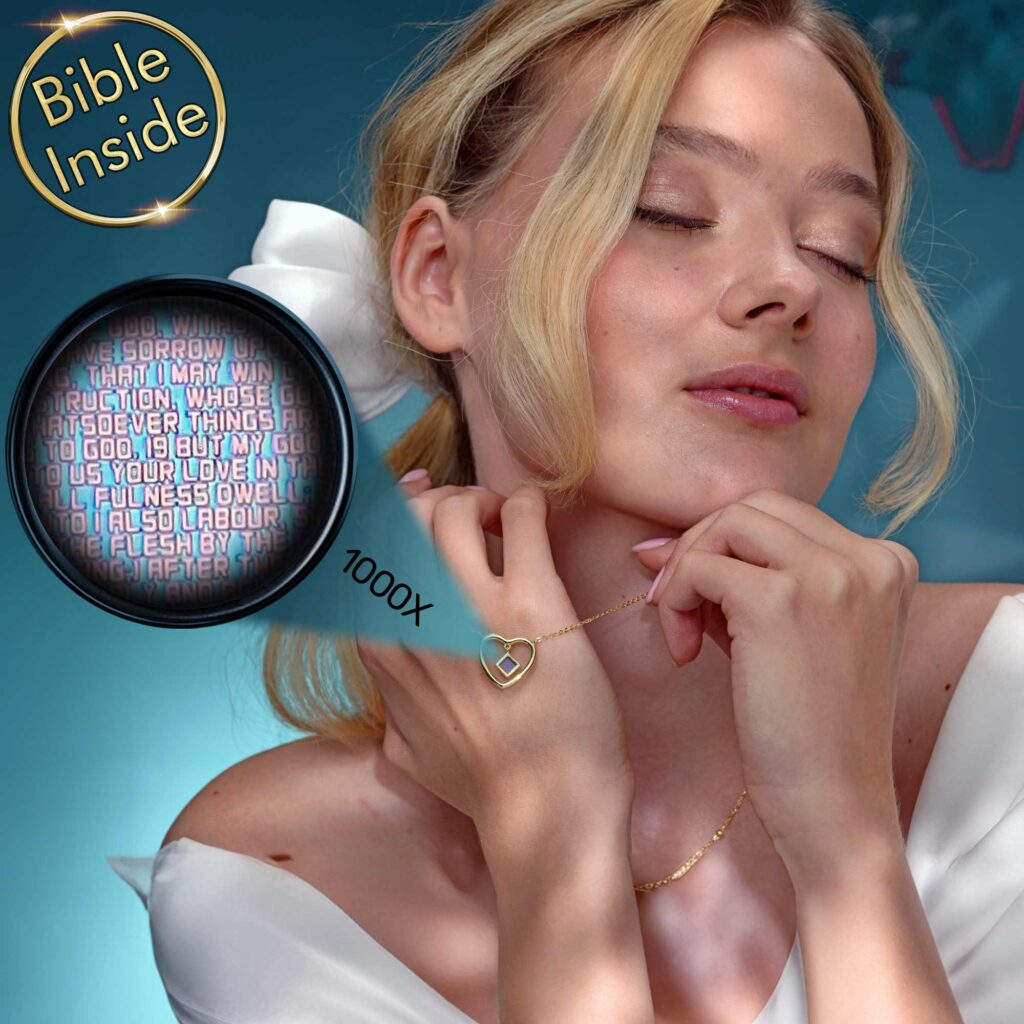 Bible Verses on Necklaces Silver Pendent with Bible Inside - My Nano Jewelry